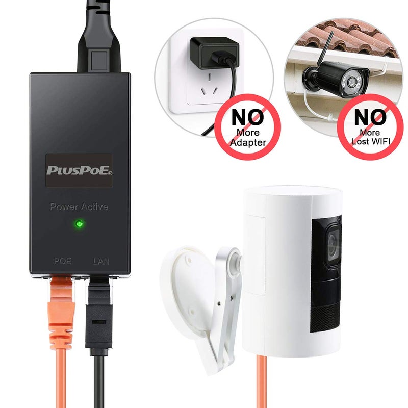 PLUSPOE 24V Gigabit Passive PoE Injector Adapter 24W for Ubiquiti and Mikroik 24 Volt PoE Devices, Replacement for Ubiquiti POE-24-24W-G, POE-24-12W-G, TP-Link TL-PoE2412G - Image 4